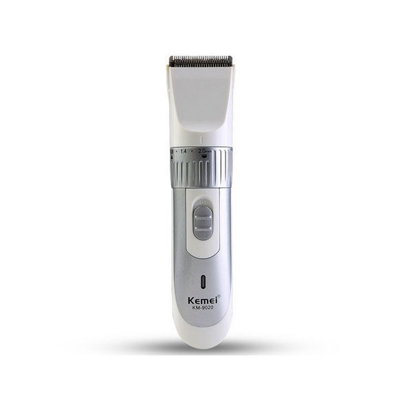 Kemei KM-9020 Cordless Beard & Hair Trimmer – 600 mAh Removable Battery
