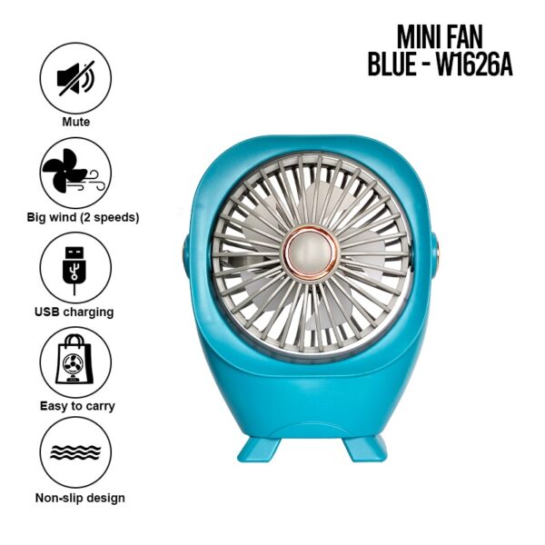 Mini Fan Hand Fan for Relaxing Summer Day - W-1626A