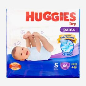 Huggies Dry Pants Baby Diaper (4-8kg) S66+4