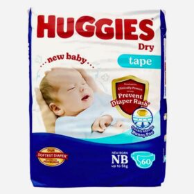 Huggies Dry Tape Baby Diaper (0-5kg) - NB60