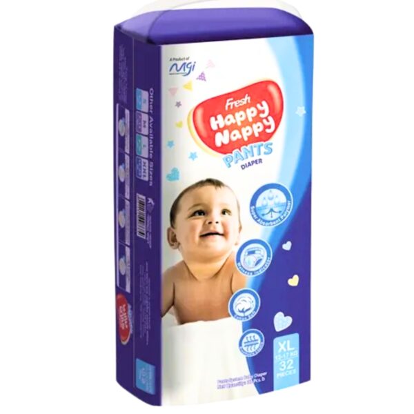 Fresh Happy Nappy Pants Baby Diaper (12-17Kg) - XL 32pcs