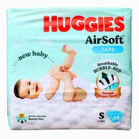 Huggies Airsoft Tape Baby Diaper (4-8kg) - S58