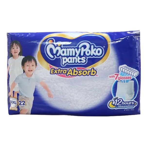 MamyPoko Pants Baby Diaper Extra Absorb (18-35Kg) - XXXL 22pcs