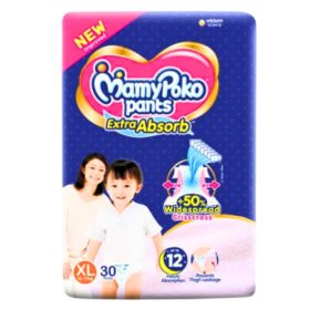 Mamypoko Pants Baby Diaper Extra Absorb (12-17Kg) XL30