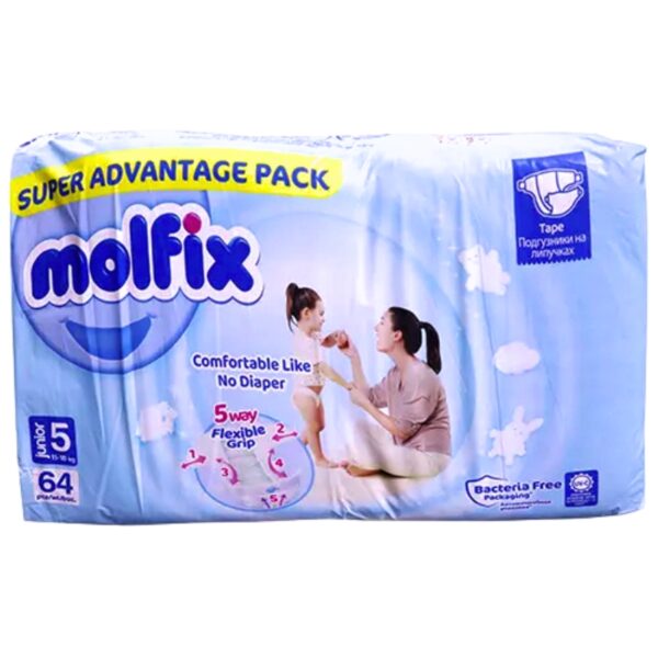 Molfix 5 Tape Junior Super Advantage Pack (11-18kg) - 64pcs