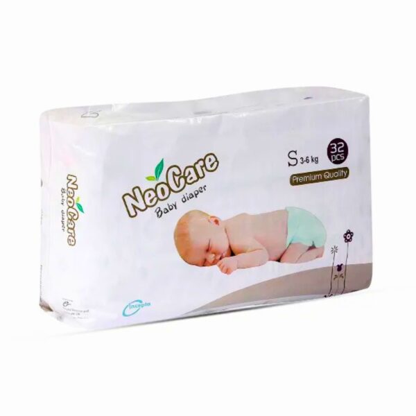 NeoCare Premium Belt Baby Diaper (3-6 Kg) - S32 Pcs