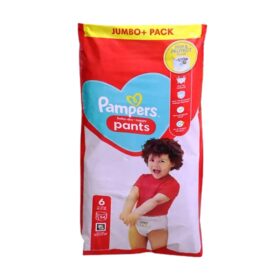 Pampers 6 Pants Dry Nappy Baby Diapar Jumbo Pack (14-19kg) - 54Pcs