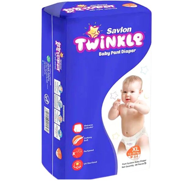 Savlon Twinkle Baby Pants Diaper (12-20Kg) - XL 44pcs